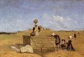 Mujeres bretonas en la fuente plein air Romanticismo Jean Baptiste Camille Corot